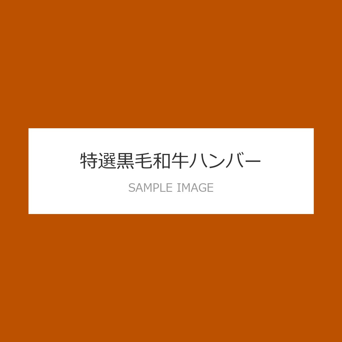 特選黒毛和牛ハンバーグ